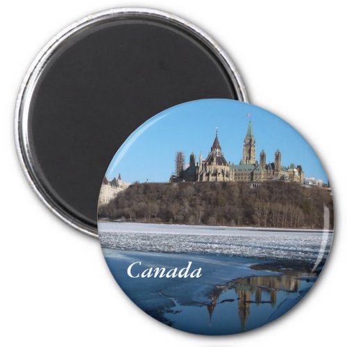 Canada Parliament Buildings View from Ottawa River Magnet