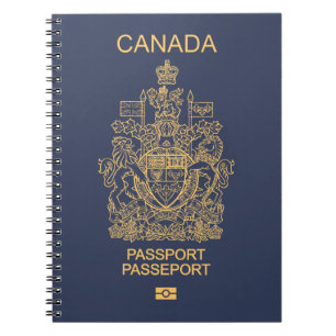 Canada passport Notebook