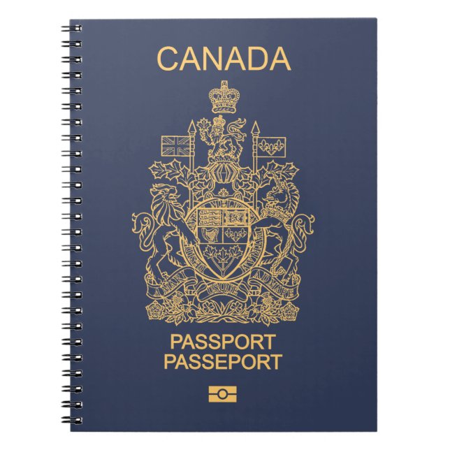  Canada passport  Notebook (Front)