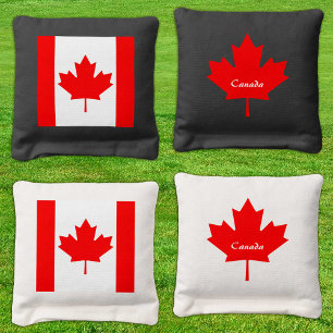 Canada patriotic bags, Canadian Flag Cornhole Bags