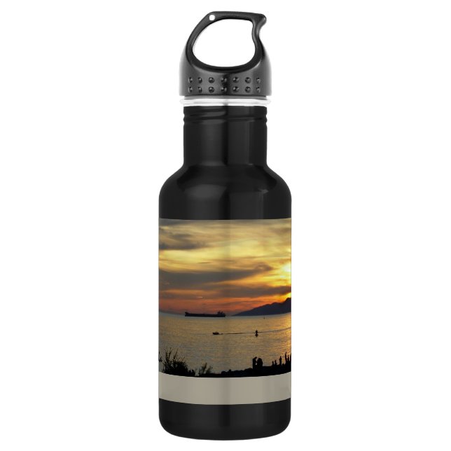 Canada Personalize Vancouver Souvenir Stainless Steel Water Bottle (Front)
