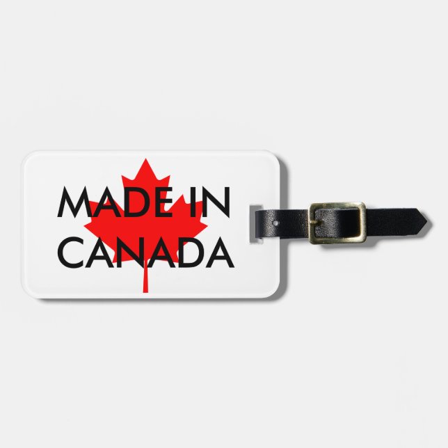 CANADA Personalized Luggage Tag (Front Horizontal)