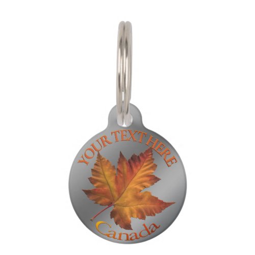 Canada Pet Tag Personalized Canada Maple Leaf Tag