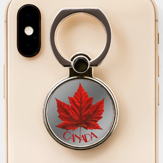 Canada Phone Ring Holder & Stand Personalized (Close Up)