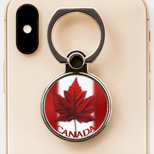 Canada Phone Ring Holder & Stand Personalized (Close Up)