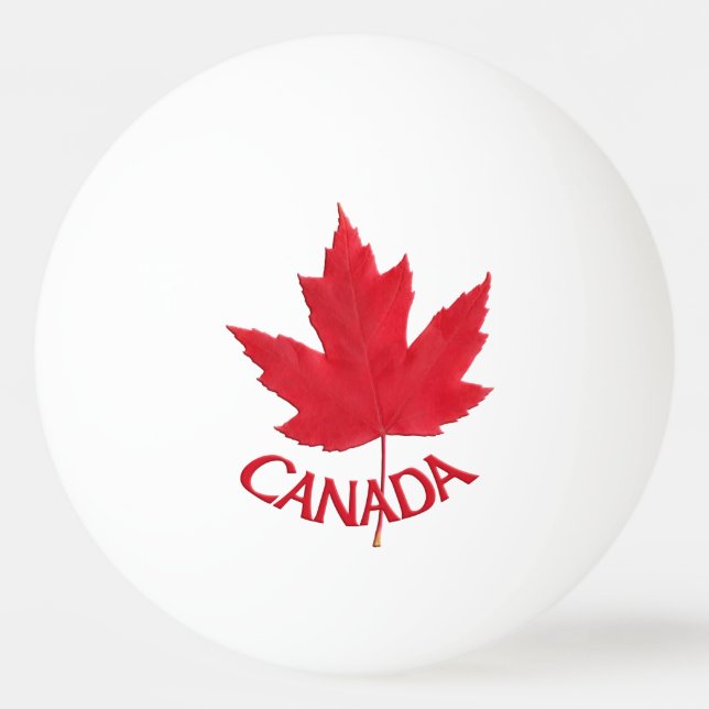Canada Ping Pong Ball Personalized Canada Balls (Front)