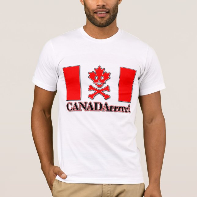 Canada Pirate Canadarrr! Shirt Canadian Pride (Front)