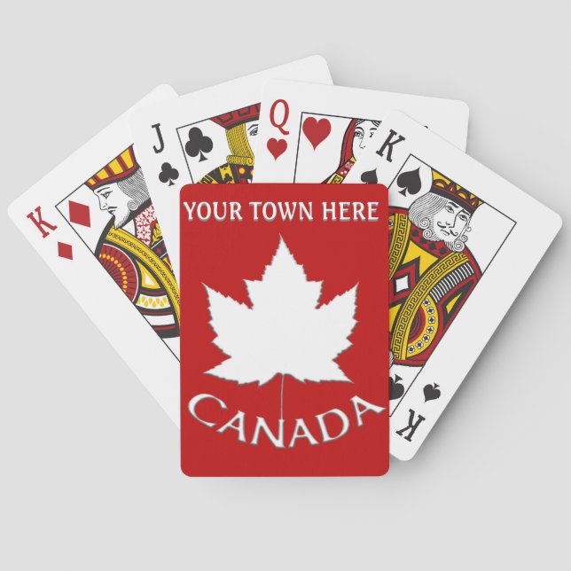 Canada Playing Cards Canada Custom Souvenir Cards (Back)