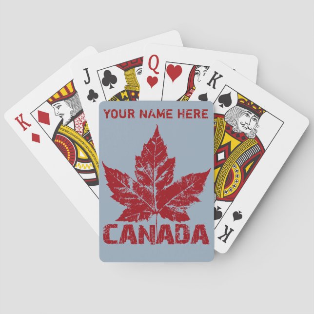 Canada Playing Cards Canada Custom Souvenir Cards (Back)