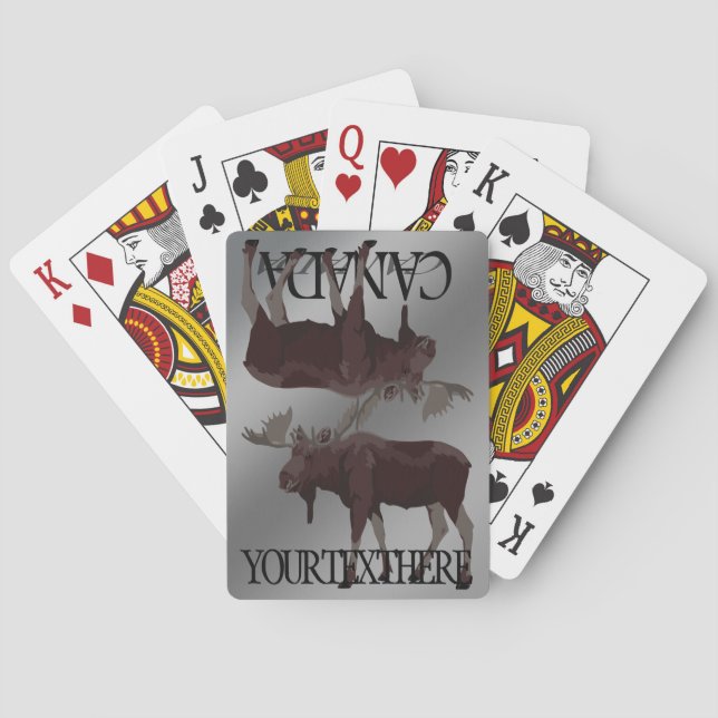 Canada Playing Cards Custom Canada Moose Cards (Back)