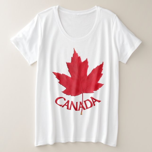 Canada Plus Size T-shirts Women's Canada Tops (Design Front)