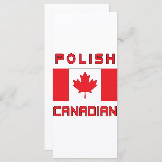 Canada Polish Canadian Flag (Front/Back)