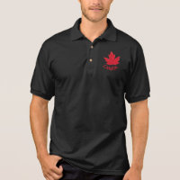 Canada Polo Shirt Men's Souvenir Canada Golf Shirt