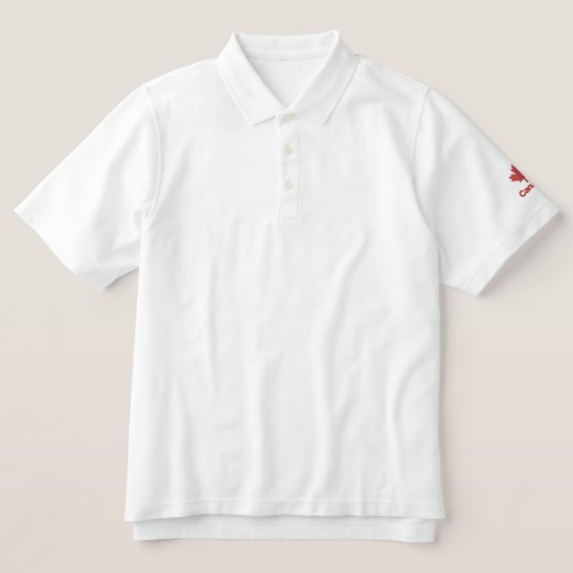 Canada Polo Shirt - Red Canadian Maple (Design Front)