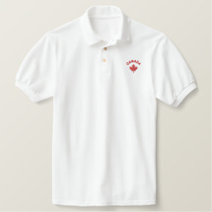 Canada Polo Shirt - Red Canadian Maple Shirt