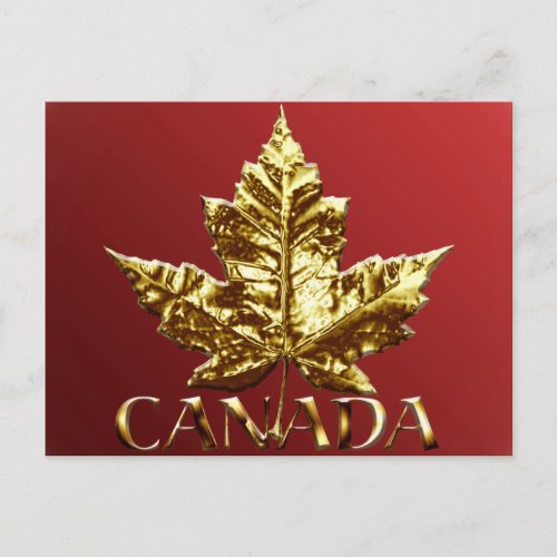 Canada Postcards Gold Canada Souvenir Postcards