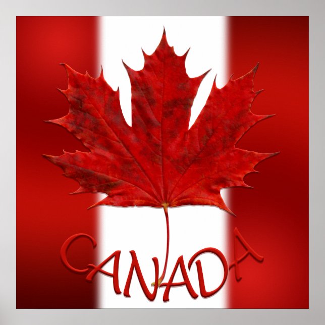 Canada Poster Canada Flag Souvenir Prints & Gifts (Front)