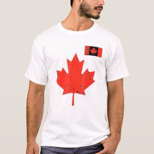 Canada Pride - Canadian Maple Leaf And Flag Vintag T-Shirt