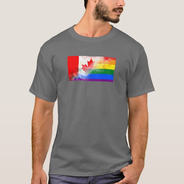 Canada Pride Flag lgbtqia2s+ Shirt (Front)