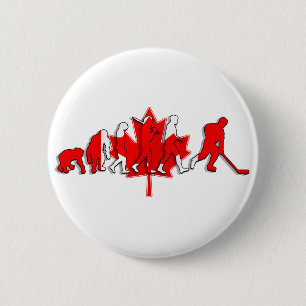 Canada pure gold ice hockey winners gifts pinback button