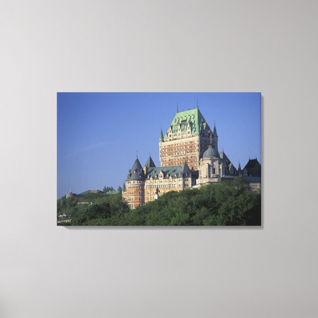 Canada, Quebec City.  Chateau Frontenac. Canvas Print (Front)