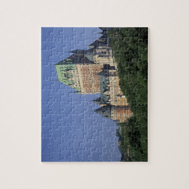 Canada, Quebec City.  Chateau Frontenac. Jigsaw Puzzle (Vertical)