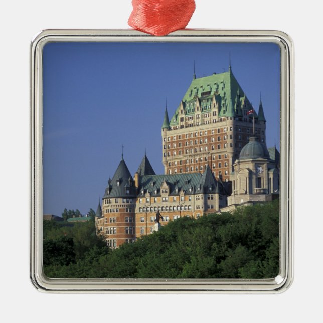 Canada, Quebec City.  Chateau Frontenac. Metal Ornament (Front)