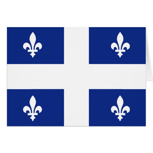 Canada Quebec Flag Cards (Front Horizontal)