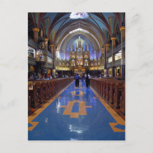 Canada, Quebec, Montreal. Interior of Notre 3 Postcard