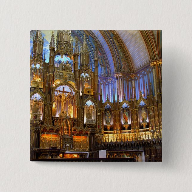 Canada,  Quebec,  Montreal. Interior of Notre Button (Front)