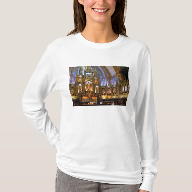 Canada,  Quebec,  Montreal. Interior of Notre T-Shirt (Front)