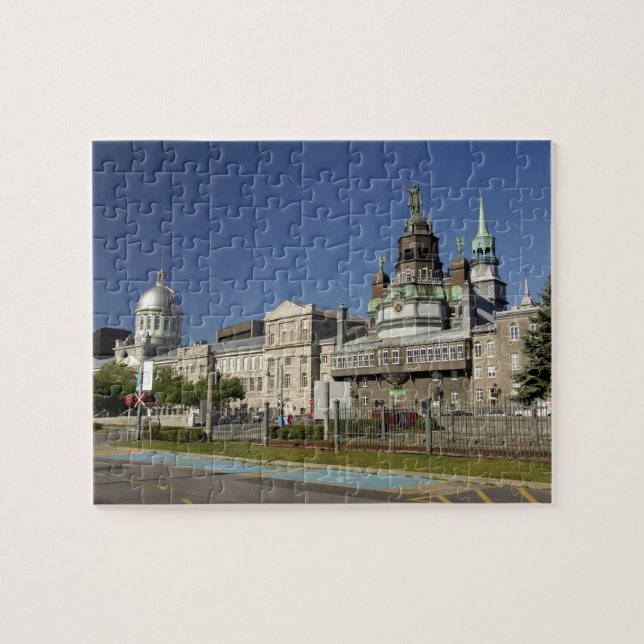 Canada,  Quebec,  Montreal. Old Montreal Jigsaw Puzzle (Horizontal)