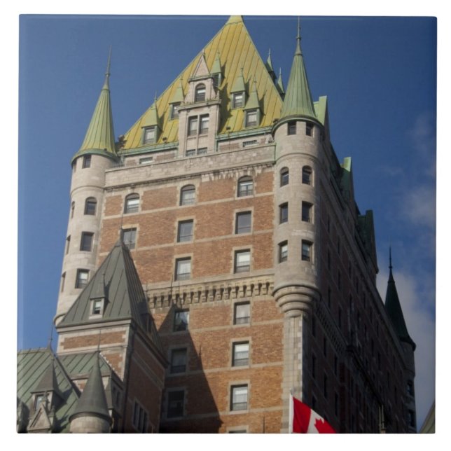 Canada, Quebec, Quebec City. Fairmont Chateau Tile (Front)
