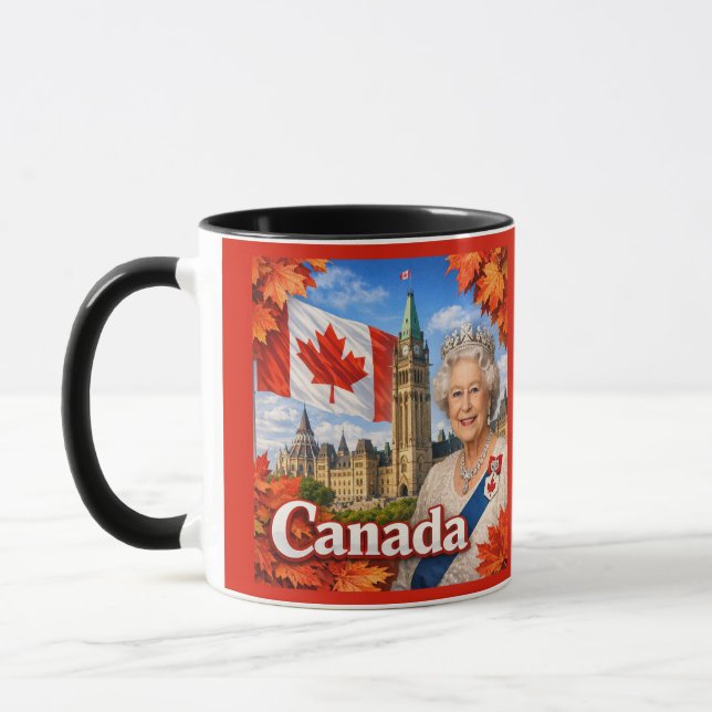Canada. Queen Elizabeth ||. Historical.  Mug (Left)