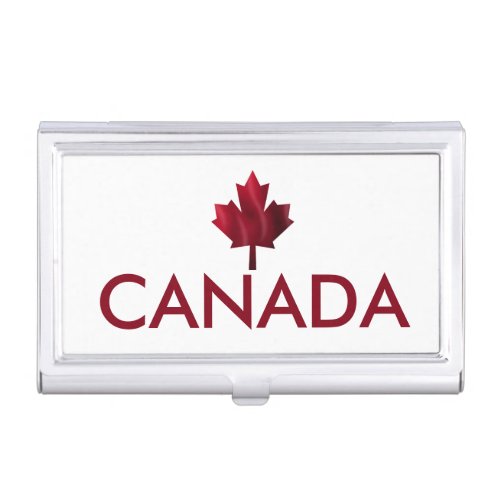 Canada Red Maple Leaf Business Card Case