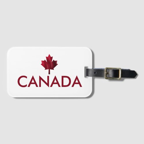 Canada Red Maple Leaf Luggage Tag