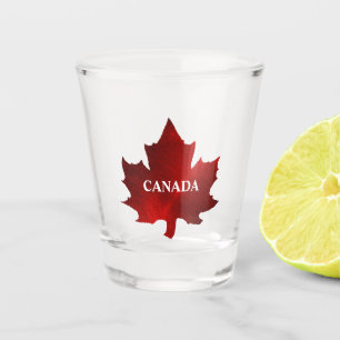 CANADA Red Maple Leaf Shot Glass