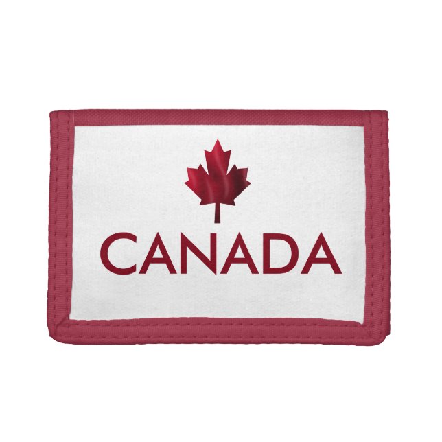 Canada Red Maple Leaf Trifold Wallet (Front)