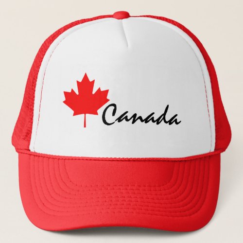 Canada Red Maple Leaf Trucker Hat