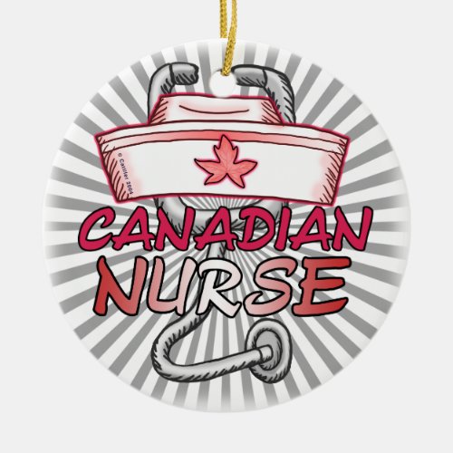 Canada Registered Nurse custom name ornament