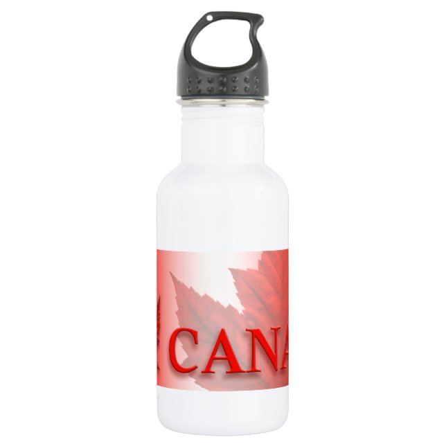 Canada Retro Maple Leaf Souvenir Stainless Steel Water Bottle (Front)