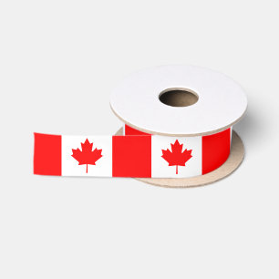 Canada Ribbon, fashion /sports, Canadian Flag Satin Ribbon