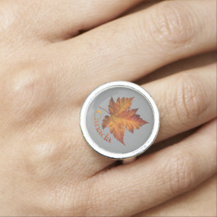 Canada Ring Canada Maple Leaf Souvenir Ring