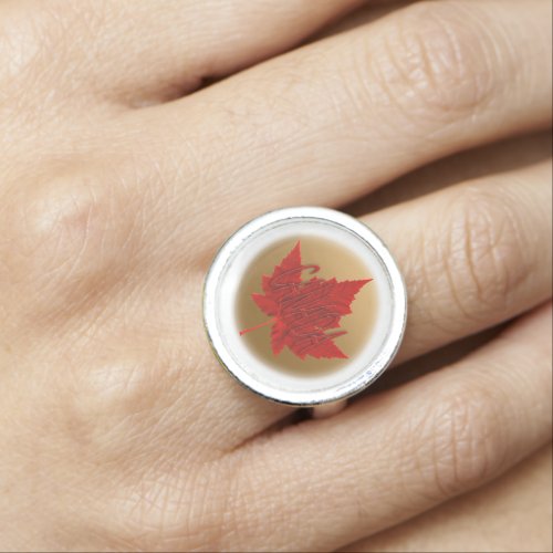 Canada Ring Canada Souvenir Jewelry Ring Gifts