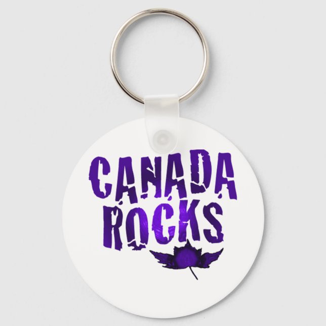 Canada Rocks Keychain (Front)