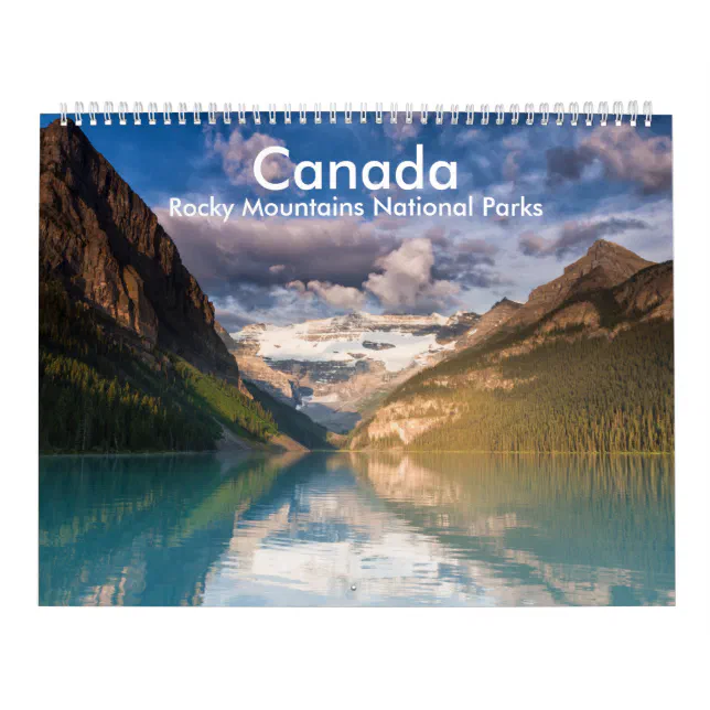 Canada Rocky Mountains National Parks calender Calendar Zazzle Canada Rocky Mountains National Parks calender Calendar Zazzle