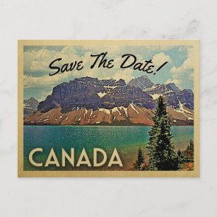 Canada Save The Date Vintage Postcards