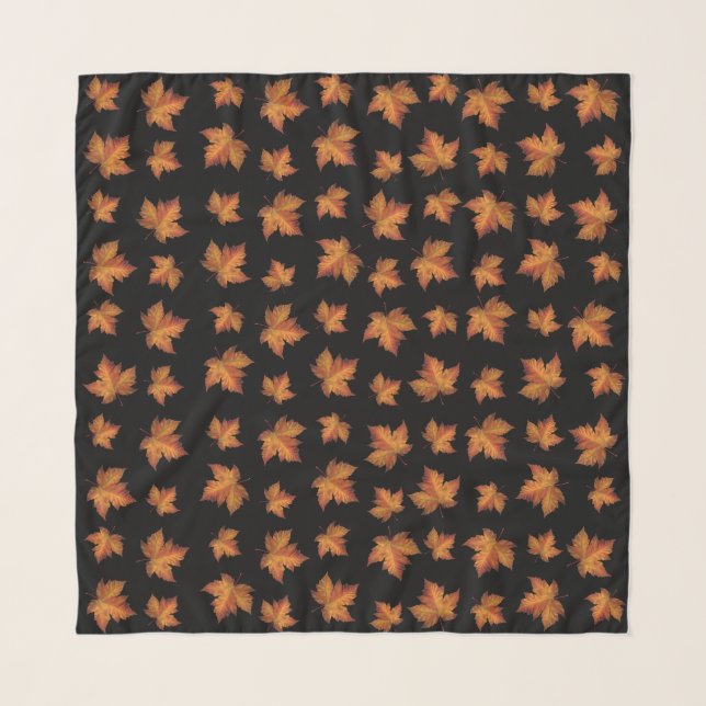 Canada Scarves Autumn Maple Leaf Canada Scarves (Front (Horizontal))