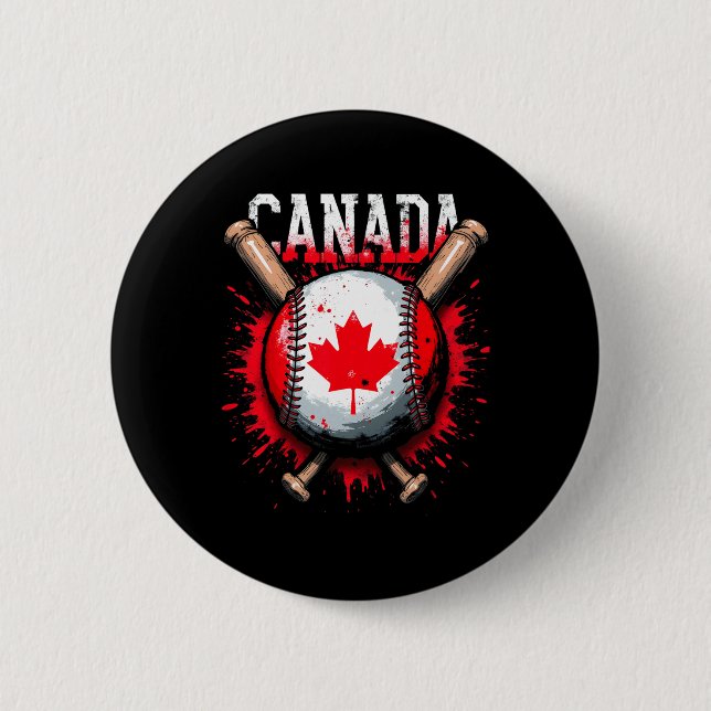 Canada Sell Maple Leaf  Button (Front)