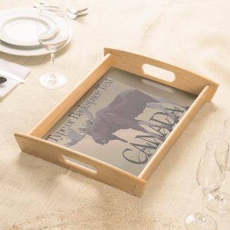 Canada Serving Trays Personalized Moose Tray 